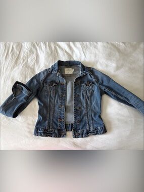 H&M Women's Dark Blue Denim Jacket